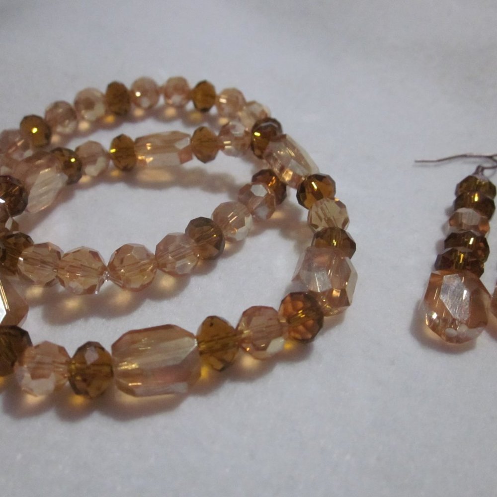 Multi Brown Bracelet / Earring Set. - image 5